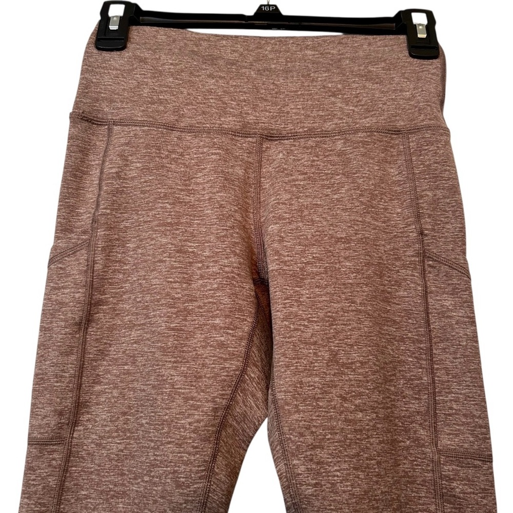 Offline by Aerie The Hugger High Rise Leggings Medium Heather Tan Short Inseam
